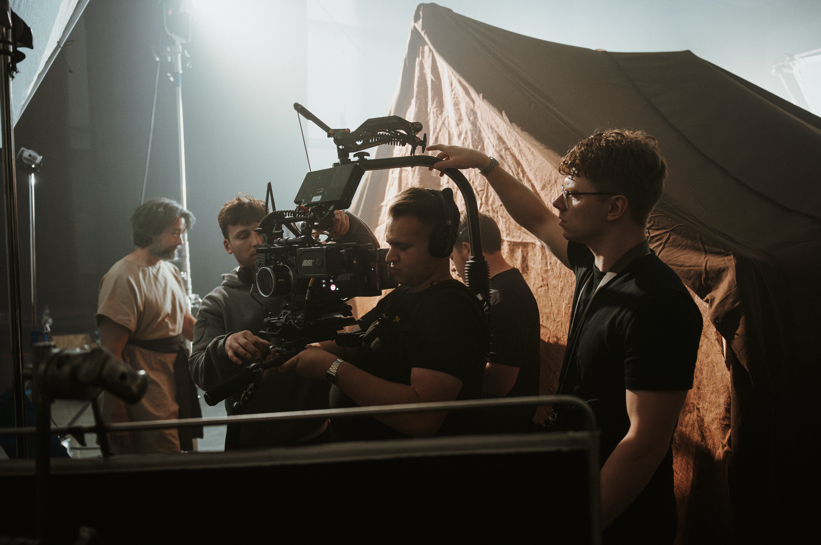 Capture Films crew operating an ARRI camera on set