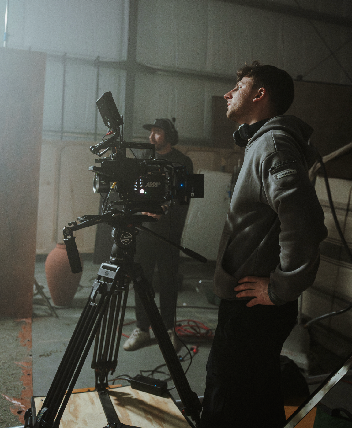 Capture Films director on set with ARRI camera